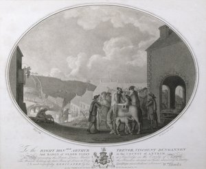 The Brown Linen Market at Banbridge in the County of Antrim, plate VIII of The Linen Manufactory of Ireland, 1783 by William Hincks